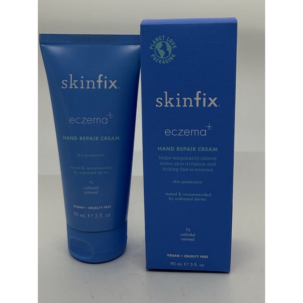 SKINFIX ECZEMA HAND REPAIR CREAM 1% COLLOIDAL OATMEAL 3oz NEW RELIEVE ITCHING